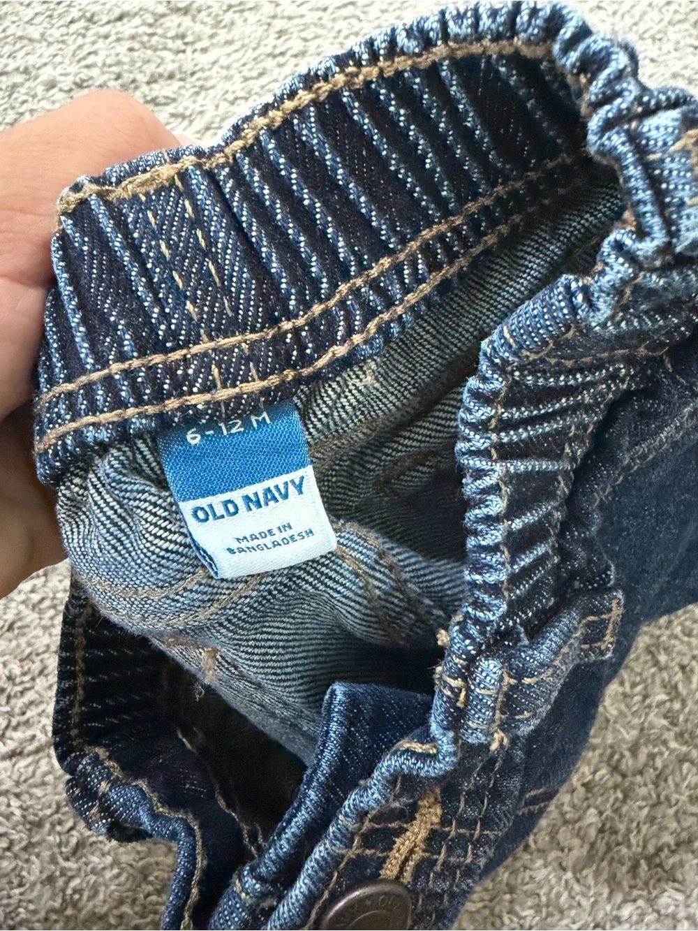 Old Navy Dark Blue Toddler Jeans with Elastic Waist